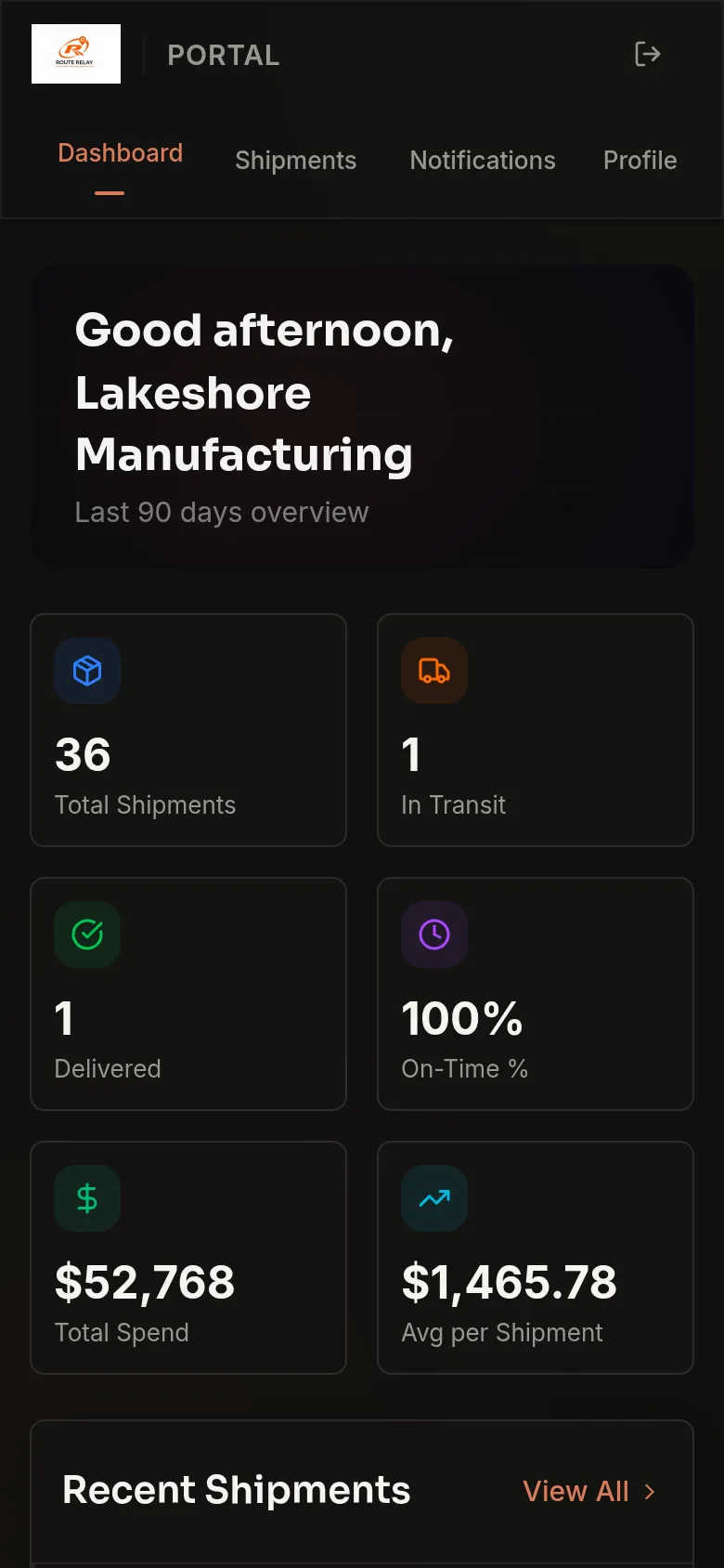 Customer portal